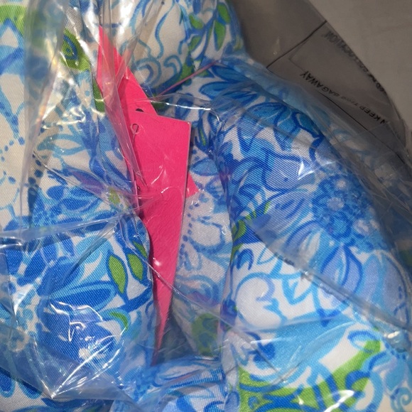 NWT /NIP Lilly Pulitzer GWP Bunny Plush Zanzibar Frenchie Blue Suns Out #008005 - Picture 5 of 6